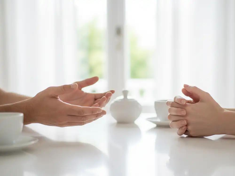 Gesprek over de uitvaart