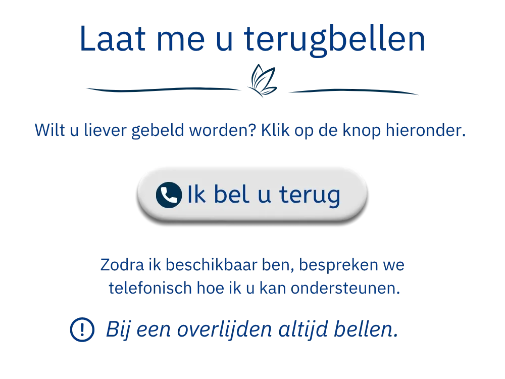 Ik bel u terug