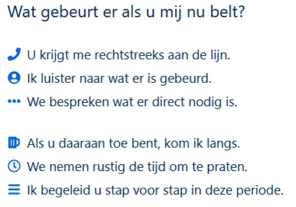 Wat gebeurt er wanneer u mij nu belt?